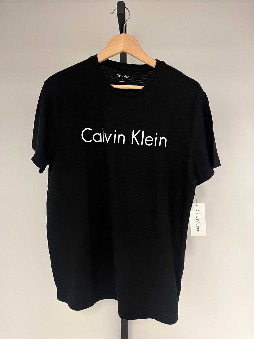 Calvin Klein Black T-Shirt with White Logo